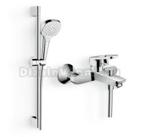 Душевой комплект Гарнитур Hansgrohe Croma Select E Vario 26582400 + Смеситель Logis Loop Logis loop 71244000