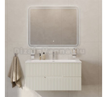 Мебель для ванной комнаты Cezares 100 альпака брашированная, раковина Cezares CZR-8073-100