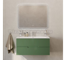 Мебель для ванной комнаты Cezares Duet 100 фисташковый софт, раковина Cezares CZR-8073-100