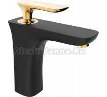 Смеситель для раковины AltroBagno Aperto 0123 NeOr черный, золото