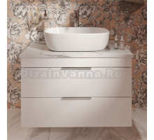 Тумба под раковину со столешницей STWORKI Копенгаген 80 белая, матовая белая