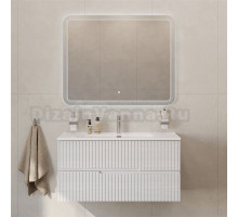 Мебель для ванной комнаты Cezares Duet 100 ясень белый софт, раковина Cezares CZR-8095-100