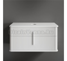 Тумба под раковину со столешницей STWORKI Молде 95 белая