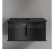 Тумба под раковину со столешницей STWORKI Молде 95 антрацит