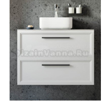 Тумба под раковину со столешницей STWORKI Эстерсунд 90 матовая белая, роверелла