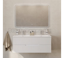 Мебель для ванной комнаты Cezares Duet 120 bianco lucido, раковина Cezares CZR-8073-120-2