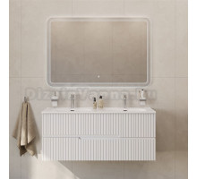 Мебель для ванной комнаты Cezares Duet 120 bianco lucido, раковина Cezares CZR-8095-120-2