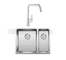 Комплект Мойка Blanco Andano 340/180-IF L + Смеситель Grohe Eurosmart 30567000