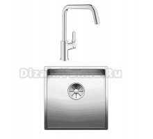 Комплект Мойка Blanco Claron 400-U + Смеситель Grohe Eurosmart 30567000