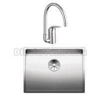 Комплект Мойка Blanco Claron 550-IF + Смеситель Grohe Euroeco 32752000