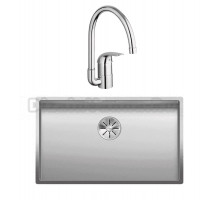 Комплект Мойка Blanco Claron 700-U матовая + Смеситель Grohe Euroeco 32752000