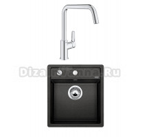 Комплект Мойка Blanco Dalago 45 антрацит + Смеситель Grohe Eurosmart 30567000
