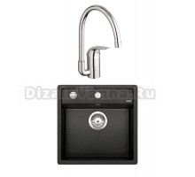 Комплект Мойка Blanco Dalago 5 антрацит + Смеситель Grohe Euroeco 32752000