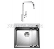 Комплект Мойка Blanco Etagon 500-IF с клапаном-автоматом + Смеситель Grohe Eurosmart 30567000