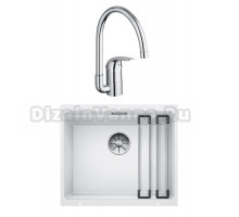 Комплект Мойка Blanco Etagon 500-U 522231 белая + Смеситель Grohe Euroeco 32752000