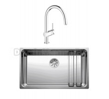 Комплект Мойка Blanco Etagon 700-U + Смеситель Grohe Minta 3291800E хром