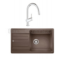 Комплект Мойка Blanco Legra XL 6 S кофе + Смеситель Grohe Minta 3291800E хром