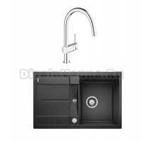 Комплект Мойка Blanco Metra 45S 513035 антрацит + Смеситель Grohe Minta 3291800E хром