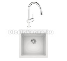 Комплект Мойка Blanco Pleon 5 белая + Смеситель Grohe Minta 3291800E хром