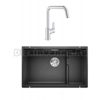 Комплект Мойка Blanco Subline 700-U Level антрацит + Смеситель Grohe Eurosmart 30567000