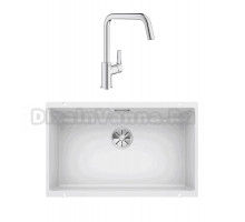 Комплект Мойка Blanco Subline 700-U белая + Смеситель Grohe Eurosmart 30567000