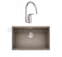 Комплект Мойка Blanco Subline 700-U серый беж + Смеситель Grohe Euroeco 32752000