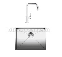 Комплект Мойка Blanco Zerox 500-U + Смеситель Grohe Eurosmart 30567000