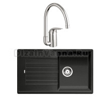 Комплект Мойка Blanco Zia 5S 520511 антрацит + Смеситель Grohe Euroeco 32752000