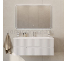 Мебель для ванной комнаты Cezares Duet 120 bianco opaco, раковина Cezares CZR-8073-120