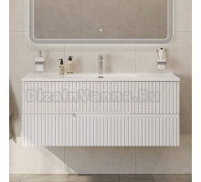 Тумба с раковиной Cezares Duet 120 bianco opaco, раковина Cezares CZR-8095-120