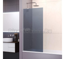 Шторка на ванну RGW SC-150 90 см, профиль хром, стекло серое