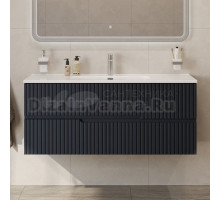 Тумба с раковиной Cezares Duet 120 grafito, раковина Cezares CZR-8095-120