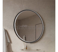 Зеркало круглое Allen Brau Infinity 80 с подсветкой, черное
