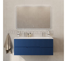 Мебель для ванной комнаты Cezares Duet 120 sapfiro, раковина Cezares CZR-8073-120-1-2