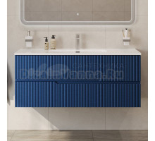 Тумба с раковиной Cezares Duet 120 sapfiro, раковина Cezares CZR-8095-120