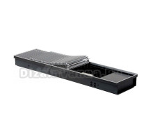 Конвектор отопления PrimoClima PCV 250х80х1500 внутрипольный, решетка анодированный алюминий