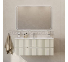 Мебель для ванной комнаты Cezares Duet 120 альпака брашированная, раковина Cezares CZR-8073-120