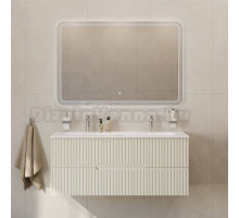 Мебель для ванной комнаты Cezares Duet 120 альпака брашированная, раковина Cezares CZR-8073-120-1-2