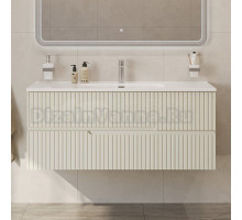 Тумба с раковиной Cezares Duet 120 альпака брашированная, раковина Cezares CZR-8095-120