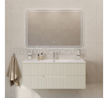 Мебель для ванной комнаты Cezares Duet 120 альпака брашированная, раковина Cezares CZR-8095-120