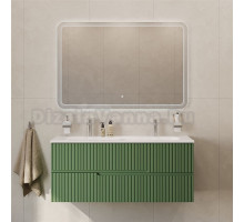 Мебель для ванной комнаты Cezares Duet 120 фисташковый софт, раковина Cezares CZR-8073-120-1-2