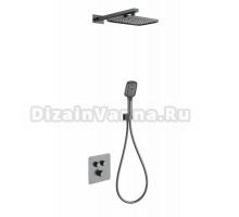 Душевой комплект Wonzon & Woghand WW-B4003-BGG С ВНУТРЕННЕЙ ЧАСТЬЮ, темный графит
