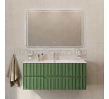 Мебель для ванной комнаты Cezares Duet 120 фисташковый софт, раковина Cezares CZR-8095-120