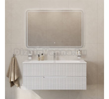 Мебель для ванной комнаты Cezares Duet 120 ясень белый софт, раковина Cezares CZR-8073-120