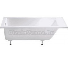 Ванна из искусственного камня Астра-Форм Нейт 01010051 170x80 см, встраиваемая, белая, на ножках