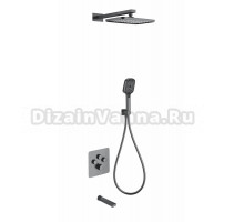 Душевой комплект Wonzon & Woghand WW-B4005-BGG С ВНУТРЕННЕЙ ЧАСТЬЮ, темный графит