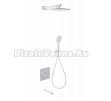 Душевой комплект Wonzon & Woghand WW-B4005-MW С ВНУТРЕННЕЙ ЧАСТЬЮ, матовый белый