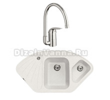 Комплект Мойка Lava A3.LAT latte + Смеситель Grohe Euroeco 32752000