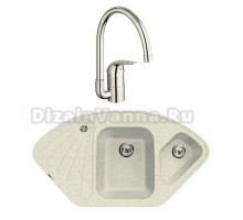 Комплект Мойка Lava A3.VNL vanilla + Смеситель Grohe Euroeco 32752000