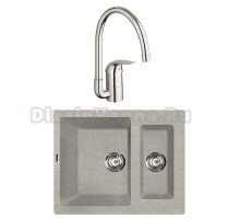 Комплект Мойка Lava D1.SCA scandic + Смеситель Grohe Euroeco 32752000
